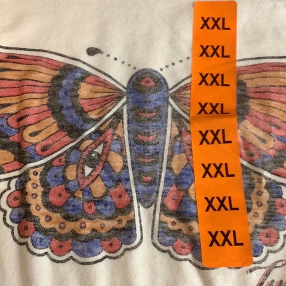 Lucky Brand Size XXL Women's Butterfly Graphic T-Shirt, Marshmallow. New - Picture 7 of 8